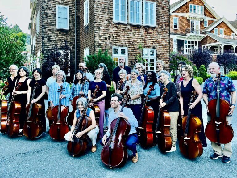 Cello Discovery summer camp for adult cellists. Group photo