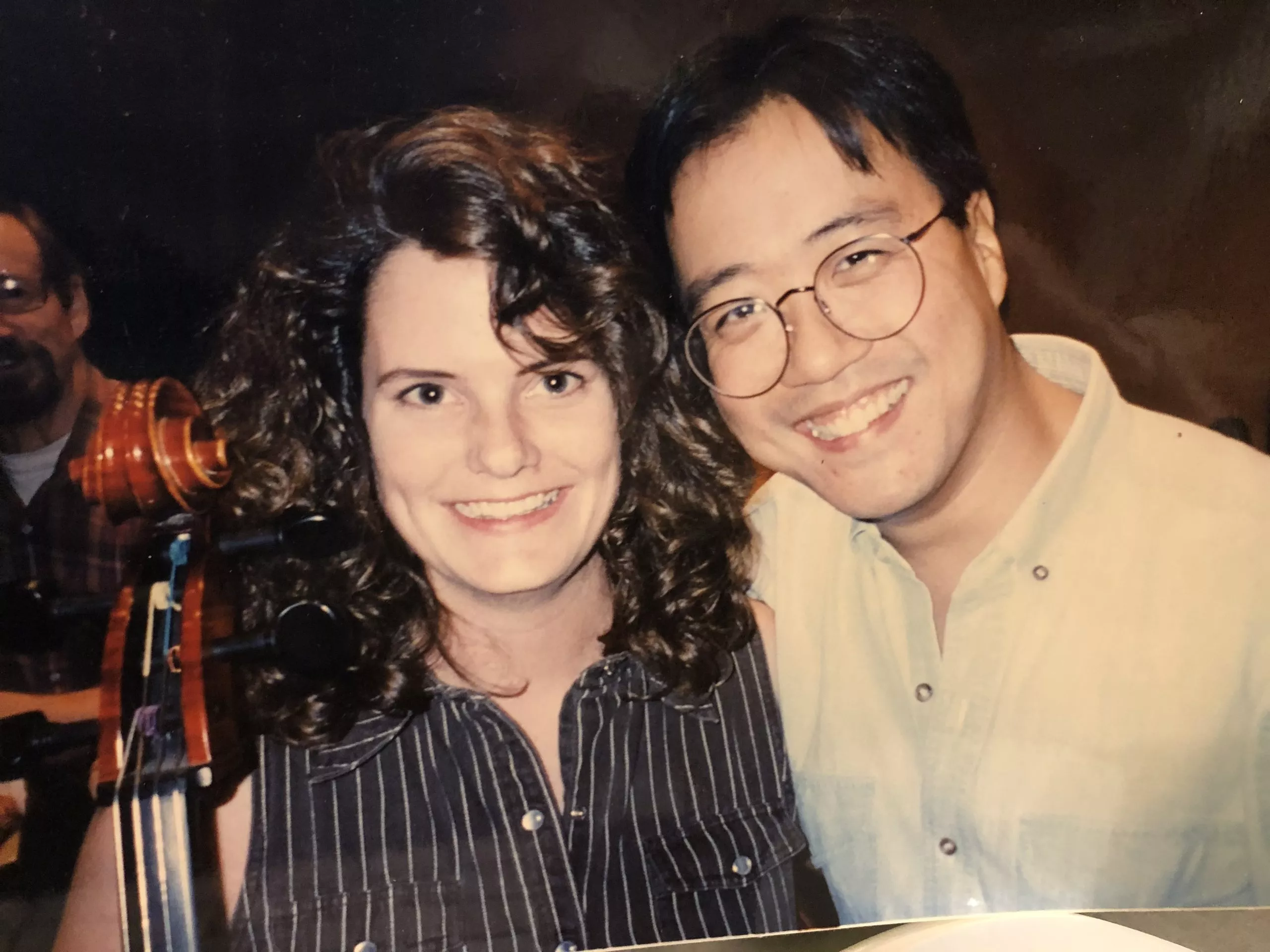 Carolyn Hagler with Yo Yo Ma